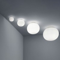 Flos Glo-Ball C/W ZERO Wall/Ceiling lamp applique white glass by Jasper Morrison 2009