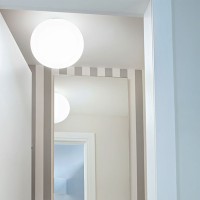 Flos Glo-Ball C/W ZERO Wall/Ceiling lamp applique white glass by Jasper Morrison 2009