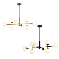 ACB Doris Chandelier with white spheres for LEDs Indoor Diffused Light