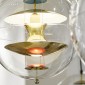Verpan VP Globe Brass Suspension Lamp By Verner Panton