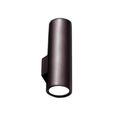 Viabizzuno Cilindro Applique Biemission Wall Lamp E27 2x75W Corten for Outdoor/Indoor