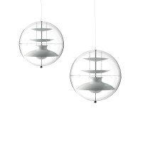 Verpan Panto Spherical Suspension Lamp By Verner Panton