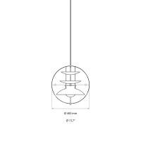 Verpan Panto Spherical Suspension Lamp By Verner Panton