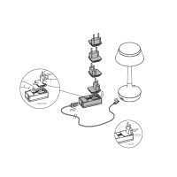 Flos Replacement Battery Charger Plug Kit for Rechargeables