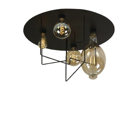 Cattaneo LP Vintage Black Ceiling Lamp for Indoor