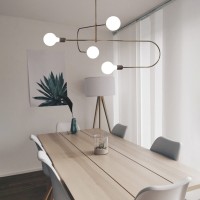 Cattaneo Smith 4S Suspension Lamp in Brass 4 Sources