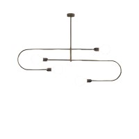Cattaneo Smith 4S Suspension Lamp in Brass 4 Sources