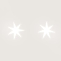 Novantadieci 7 Points Star Shape Recessed Ceiling LED Spotlight