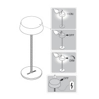 Diesel ROD LED Table Lamp with Rechargeable Battery CRI95