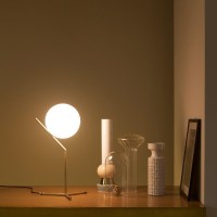 Flos IC T1 High Table Lamp E14 Brushed Brass By Michael