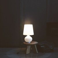 Fontana Arte Fontana Small Table Lamp with Diffused Light with Double Switch By Max Ingrand