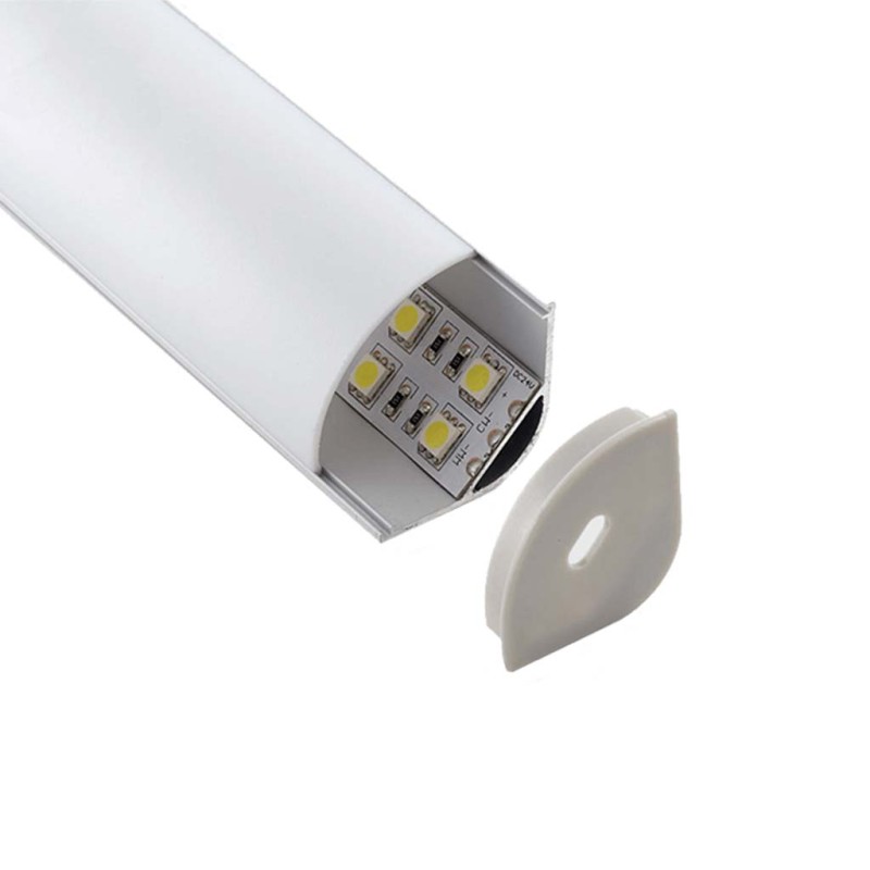 Lampo Aluminum big Angular Surface Profile 2 Meters For Strip Led