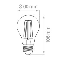 Lampo Drop bulb A60 LED E27 8W 230V Milky