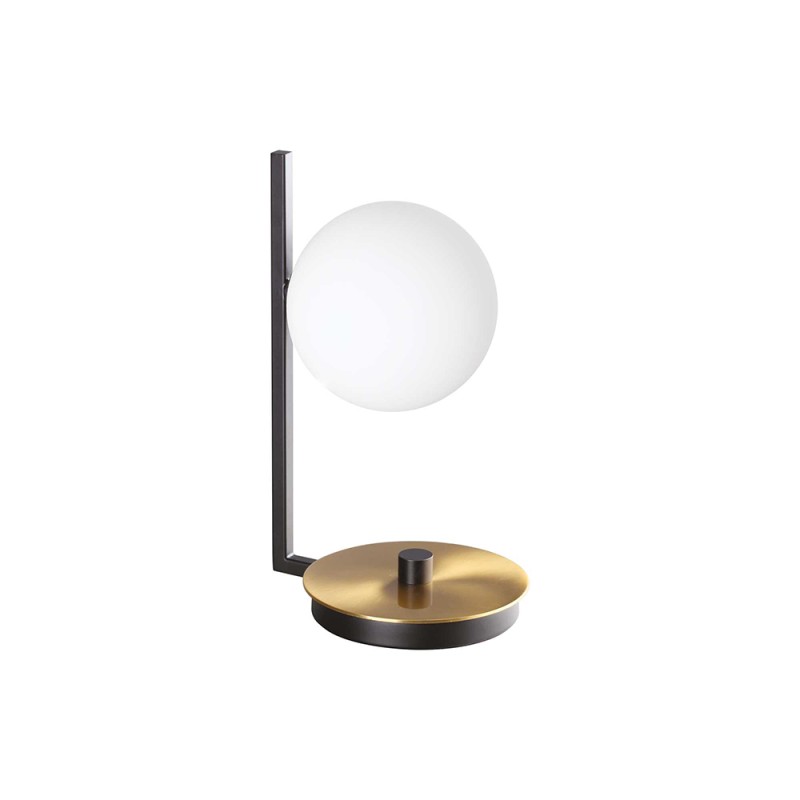 Ideal Lux Birds TL1 LED Table Lamp with Spherical Glass Diffuser