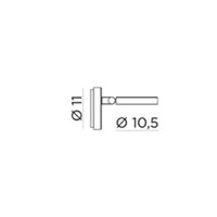 Rotaliana String H0 LED 9W 2700K 700lm Wall Lamp Applique Silver