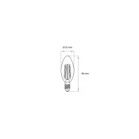 Lampo Lampadina Oliva E14 LED 6W 800lm Vetro Milky White Lampo Lampadina Oliva E14 LED 6W 800lm Vetro Milky White