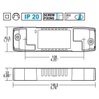 TCI Alimentatore LED 240V PRO FLAT 36/900mA In Corrente Continua