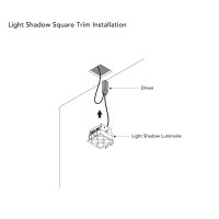 Flos Light Shadow Fixed Trim 4 Square LED DALI 10W 22° Incasso
