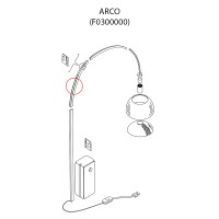 Flos Replacement Large Inox Channel for Arco LED and Arco