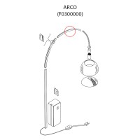 Flos Replacement Medium Inox Channel for Arco LED and Arco
