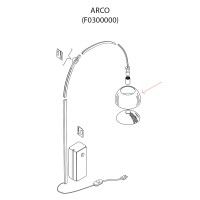 Flos Ricambio Riflettore Verniciato Inox per Arco LED e Arco