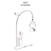 Flos Replacement Fixing Screw with Joint for Arco Lamp