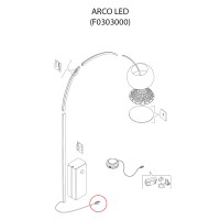 Flos Ricambio Montatura Elettrica con Connettori per Arco LED