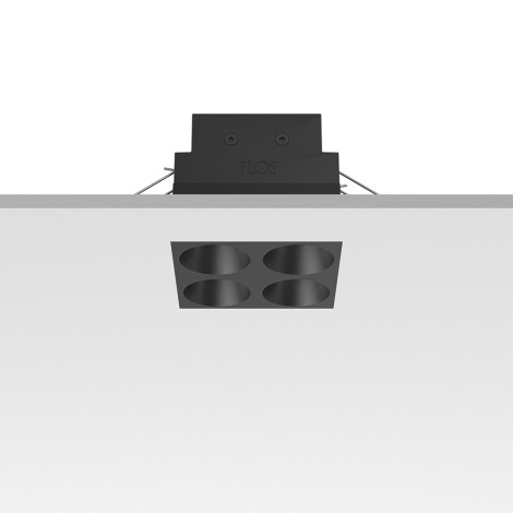 Flos Light Shadow Fixed No Trim 4 Square LED 10W 22° DALI Recessed