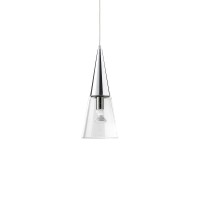 Ideal Lux Cono SP1 Conical Suspension Lamp in Glass