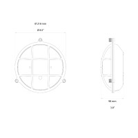 Astro Lighting Thurso Round Applique Tonda da Soffitto o Parete