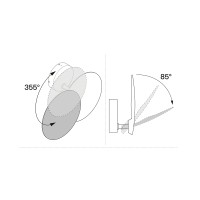 Lodes Puzzle Outdoor Round Single LED Wall Lamp IP65