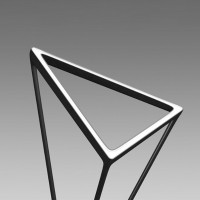 Luceplan Tango Lampada LED da Terra Triangolare Modulabile