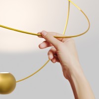 Lodes Elara Medium Suspension LED Ring Lamp By Nika Zupanc