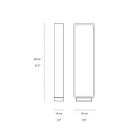 Zafferano Stola Bollard LED Floor Lamp for Outdoor IP65