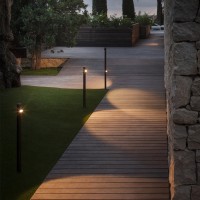 Vibia Bamboo LED Floor Lamp with Spike for Outdoor IP66
