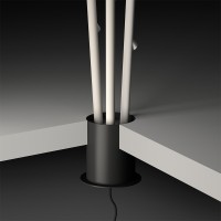 Vibia Bamboo h190 Double LED Recessed Floor Lamp IP66