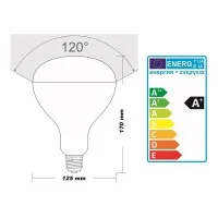 Daylight Italia Frosted Bulb Lamp R125 LED E27 11W 2700K 1005