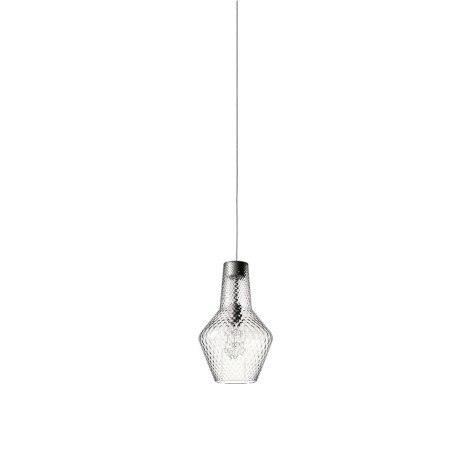 Zafferano Romeo and Giulietta Suspension Lamp in Glass E27