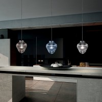 Zafferano Bonnie and Clyde Suspension Lamp in Glass E27