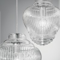 Zafferano Bonnie and Clyde Suspension Lamp in Glass E27