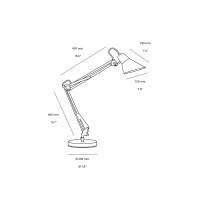 Ideal Lux Sally TL1 Technical Table Lamp with Springs