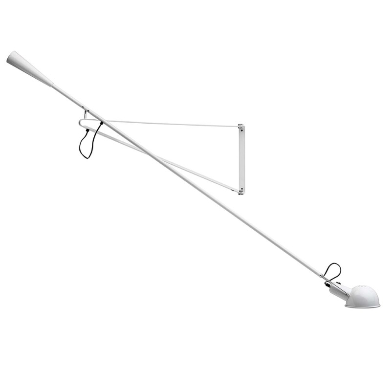 Flos 265 White Adjustable Wall Lamp by Paolo Rizzatto