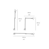 Artemide Tolomeo Braccio E27 Lampada a Parete By De Lucchi e Fassina