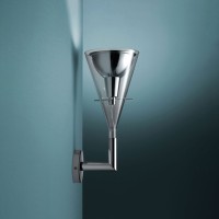 Fontana Arte Flute Wall Lamp in Glass for Indoor by Franco Raggi