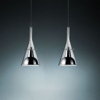 Fontana Arte Flute Double LED Suspension Lamp for Indoor