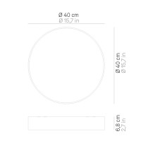 Ai Lati Mine Lampada Tonda da Parete o Soffitto a LED per Interno