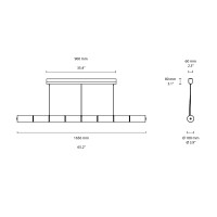 Flos Luce Orizzontale S1 Lampada a Sospensione in Vetro by Bouroullec