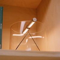 Flos To-Tie T1 Cylindrical Glass LED Table Lamp by Guglielmo Poletti
