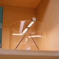 Flos To-Tie T3 Cylindrical Glass LED Table Lamp by Guglielmo Poletti