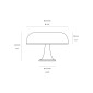 Artemide Nessino Table Lamp E14 4x20W Design Giancarlo Mattioli 1960